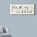 August Grove® 'Simple Signs III' Textual Art on Wrapped Canvas Metal in Black/Gray | 14 H x 32 W x 2 D in | Wayfair