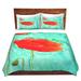 Ebern Designs Slawson Brazen Design Studio Poppy Trio Microfiber Duvet Covers Microfiber in Blue/Green/Red | King | Wayfair