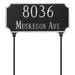 Montague Metal Products Inc. Princeton 2-Line Lawn Address Sign Metal | 7.25 H x 15.75 W x 0.25 D in | Wayfair TSL-0005S2-L-SIS