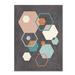 George Oliver 'Abstract Geo III Black' Graphic Art Print on Wrapped Canvas in White/Black | 47 H x 35 W x 2 D in | Wayfair
