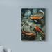 World Menagerie Tres Koi I by Timothy O' Toole - Print on Canvas Metal in Blue/Orange | 32 H x 24 W x 2 D in | Wayfair