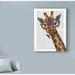 Ebern Designs Chewing Giraffe 1' Textual Art on Wrapped Canvas in White/Black | 47 H x 35 W x 2 D in | Wayfair F0628C4A4F0449E79C8862134E737CCB