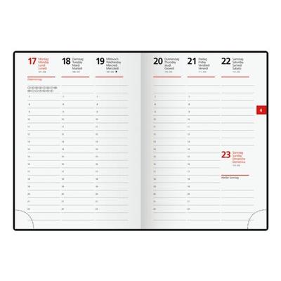 Taschenkalender »TechS 2025« schwarz, rido, 10x14x0.8 cm