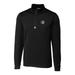 Men's Cutter & Buck Black Florida State Seminoles Traverse Vault Logo 1/2-Zip Pullover Jacket