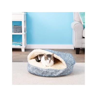 Snoozer Pet Products Orthopedic Microsuede Cozy Cave Dog & Cat Bed, Palmer Indigo, Small