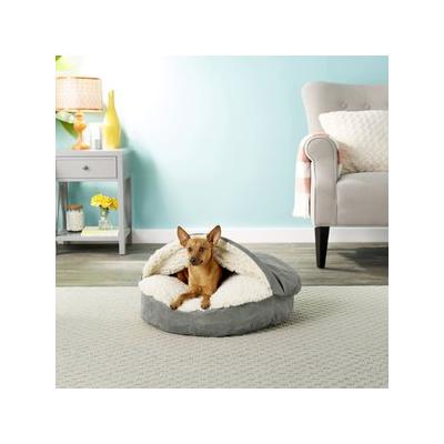 Snoozer Pet Products Luxury Cozy Cave Covered Cat & Dog Bed w/Removable Cover, Anthracite, Small