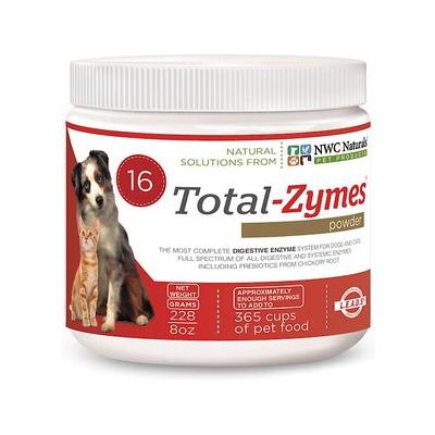 NWC Naturals Total-Zymes Digestive Enzymes Dog & Cat Powder Supplement, 8-oz jar
