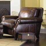 Armchair - Charlton Home® Oxford Upholstered Armchair Leather/Genuine Leather in Brown | 35 H x 38 W x 41 D in | Wayfair