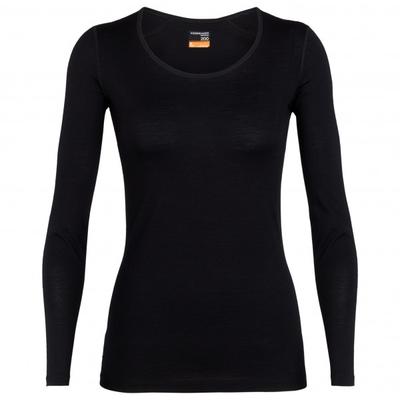 Icebreaker - Women's 200 Oasis L/S Scoop - Merinounterwäsche Gr XL schwarz