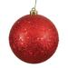 Vickerman 572450 - 4.75" Red Sequin Ball Christmas Tree Ornament (4 pack) (N591203DQ)