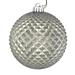 Vickerman 530177 - 2.75" Pewter Durian Glitter Ball Christmas Tree Ornament (12 pack) (N188487D)