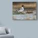 Charlton Home® 'Pintail Ducks' Acrylic Painting Print on Wrapped Canvas Metal in Brown/Gray/Green | 24 H x 32 W x 2 D in | Wayfair