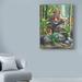 World Menagerie 'My New World' Acrylic Painting Print on Wrapped Canvas in White/Black | 47 H x 35 W x 2 D in | Wayfair
