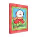 Winston Porter 'Snowman Give Heart' Graphic Art Print on Wrapped Canvas in Blue/Green/Red | 24 H x 18 W x 2 D in | Wayfair