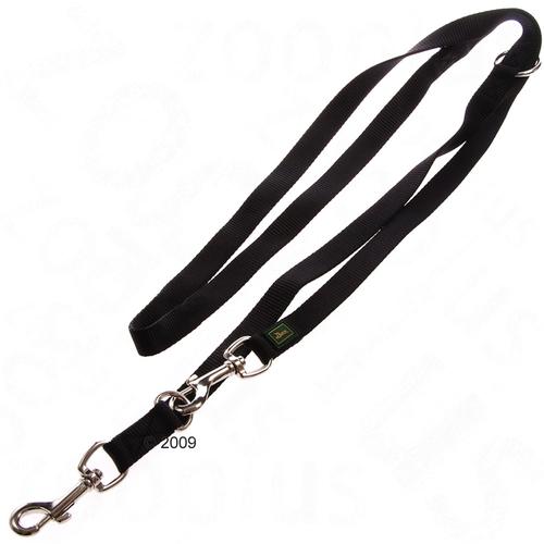 Hunter Hundeleine 200cm + Halsband Vario Basic schwarz - Größe XL