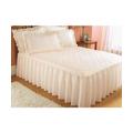 Chums | Plain Quilted Bedspread with Pillow Shams sold separately | Ivory