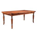 MacKenzie-Dow English Pub Refectory 40" Self-Storing Leaf Solid Wood Dining Table Wood in Brown/Red | 30.25 H in | Wayfair 1-1151_Natural