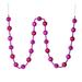 Vickerman 544914 - 6' Fuchsia Stripe Ball Ornament Garland (M183570) Christmas Garland Ornament