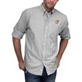 Men's Gray/White Bowling Green St. Falcons NCAA Gingham Button-Down Check Shirt