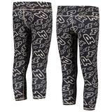 Girls Youth ZooZatz Black/Gold Purdue Boilermakers Stacked Mascot Leggings