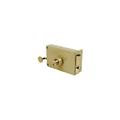 JPM - Serrure de sureté horizontale à tirage vega Jaune/Doré 140 Gauche Horizontale 70 Bronze a