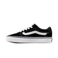 Vans Women's Ward Sneaker, Suede Canvas Black White, 5.5 UK