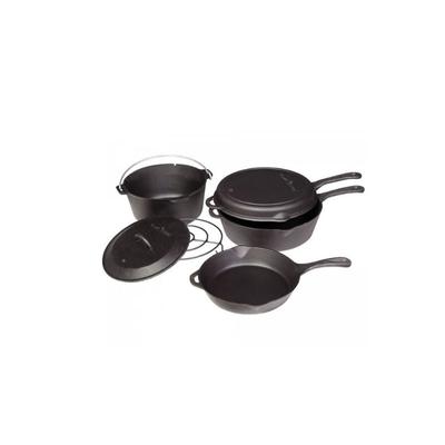 Camp Chef Cast Iron Set 6 Pack Black CBOX6