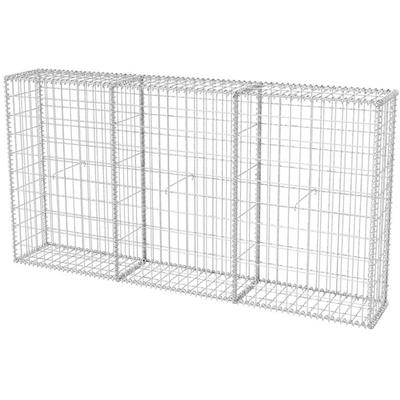 vidaXL Gabionenkorb Stahl 200×30×100 cm Image