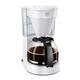 Melitta Easy - Filterkaffeemaschine - mit Glaskanne - Tropfstopp - 10 Tassen - Weiß (1023-01)