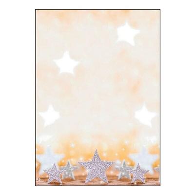 Sigel Weihnachts-Motivpapier »Glitter Stars« A4 DP029, 21x29.7 cm Image