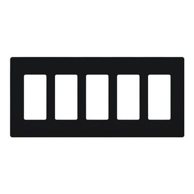 Lutron 51620 - CW-5-BL CLARO WALLPLATE 5 GNG BLACK...