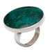 'Universe' - Chrysocolla and Sterling Silver Ring Peru