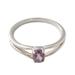 'Lilac Solitaire' - Sterling Silver and Amethyst Ring