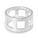 'Square Minimalist' - Handcrafted Modern Sterling Silver Band Ring