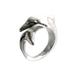 'Dolphin Embrace' - Artisan Crafted Sterling Silver Wrap Ring