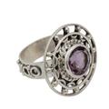 Amethyst cocktail ring, 'Delhi Radiance'