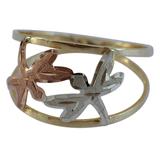 Dragonfly Encounter,'Yellow Rose and White Gold Dragonfly Band Ring from Brazil'