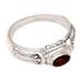 'Red Passion' - Garnet Solitaire Ring from Indonesia