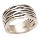 Soul Current,'Artisan Handmade 925 Sterling Silver Band Ring Indonesia'