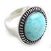 Amazonite cocktail ring, 'Andean Moon'