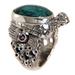 'Teal Turtle' - Sterling Silver and Reconstituted Turquoise Ring