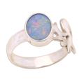 'Hindu Meditation' - Unique Opal and Sterling Silver Ring
