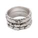 'Silver Loves' (set of 3) - Sterling Silver Stacking Rings