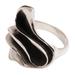 Wavy Dunes,'Sterling Silver Modern Cocktail Ring from Bali'