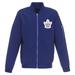 Men's JH Design Royal Toronto Maple Leafs Lightweight Nylon Bomber Jacket