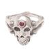 'Pirate's Jewel' - Men's Handcrafted Silver Skull RIng