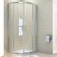 ELEGANT Quadrant Shower Cubicle Enclosure Sliding Door 6mm Tempered Glass Shower Door 800 x 800 mm