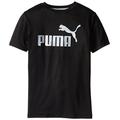 PUMA Big Boys' No.1 Logo Tee, PUMA Black, 8 (Small)