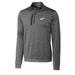 Men's Cutter & Buck Gray New Mexico State Aggies Stealth Vault Logo 1/2-Zip Jacket