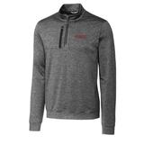 Men's Cutter & Buck Gray Texas Tech Red Raiders Stealth Vault Logo 1/2-Zip Jacket